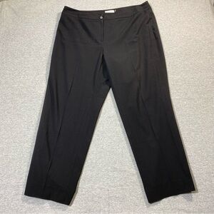 Calvin Klein Pants Womens 16 Black Traditional Straight Mid Rise Business Slacks